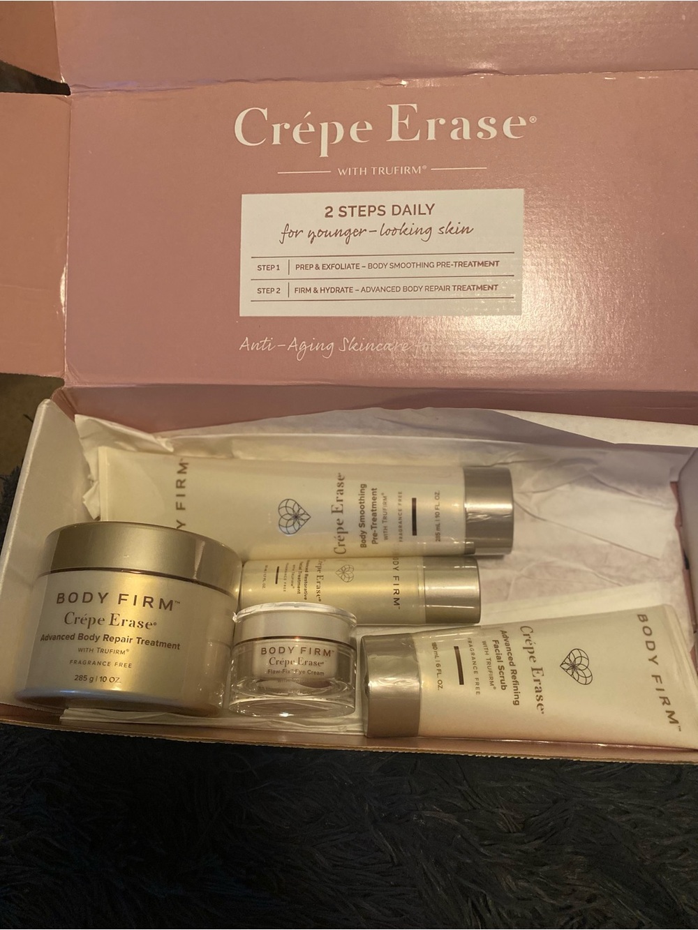 Crêpe Erase Body Firm Anti-Aging Moisturizer Set — Pink